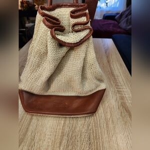 Kenneth Cole Reaction Cream and Brown Backpack